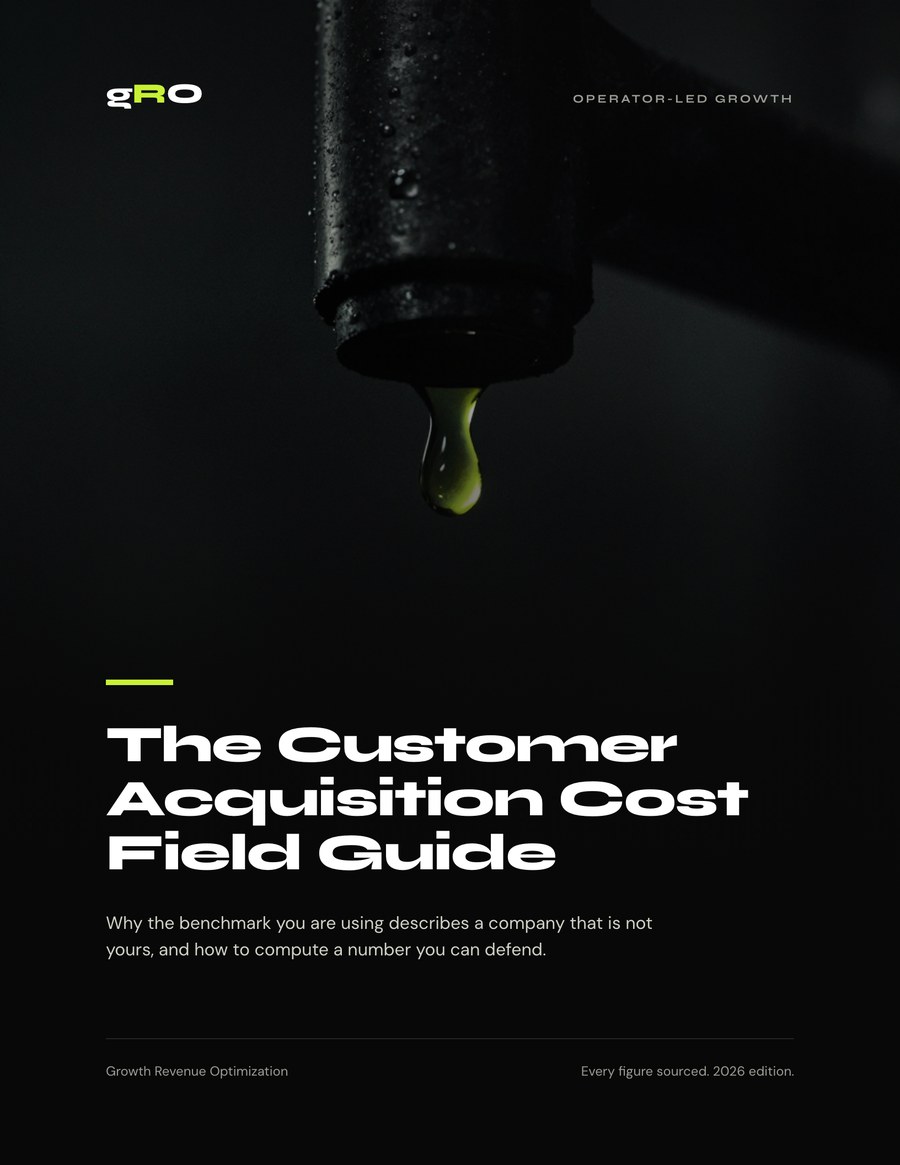 Cover of The Customer Acquisition Cost Field Guide