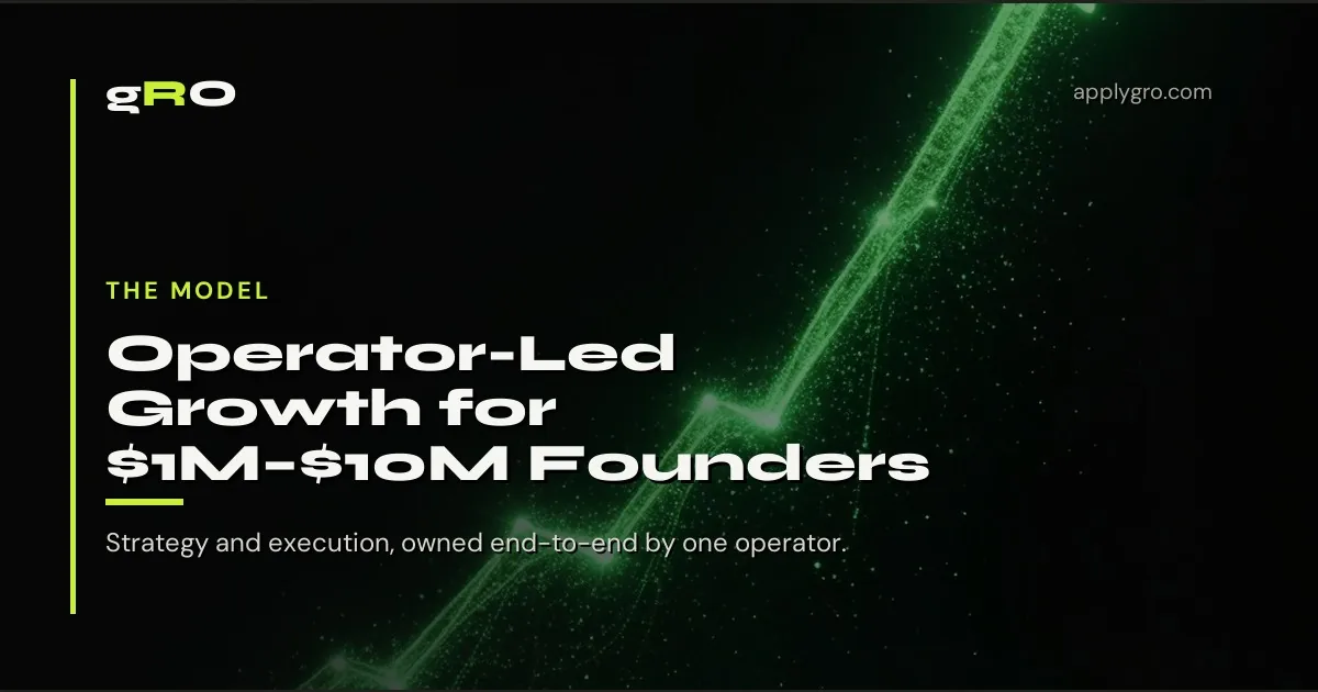 Operator-Led Growth — A New Model