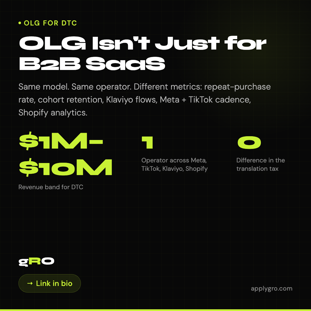 OLG Isn't Just for B2B SaaS.