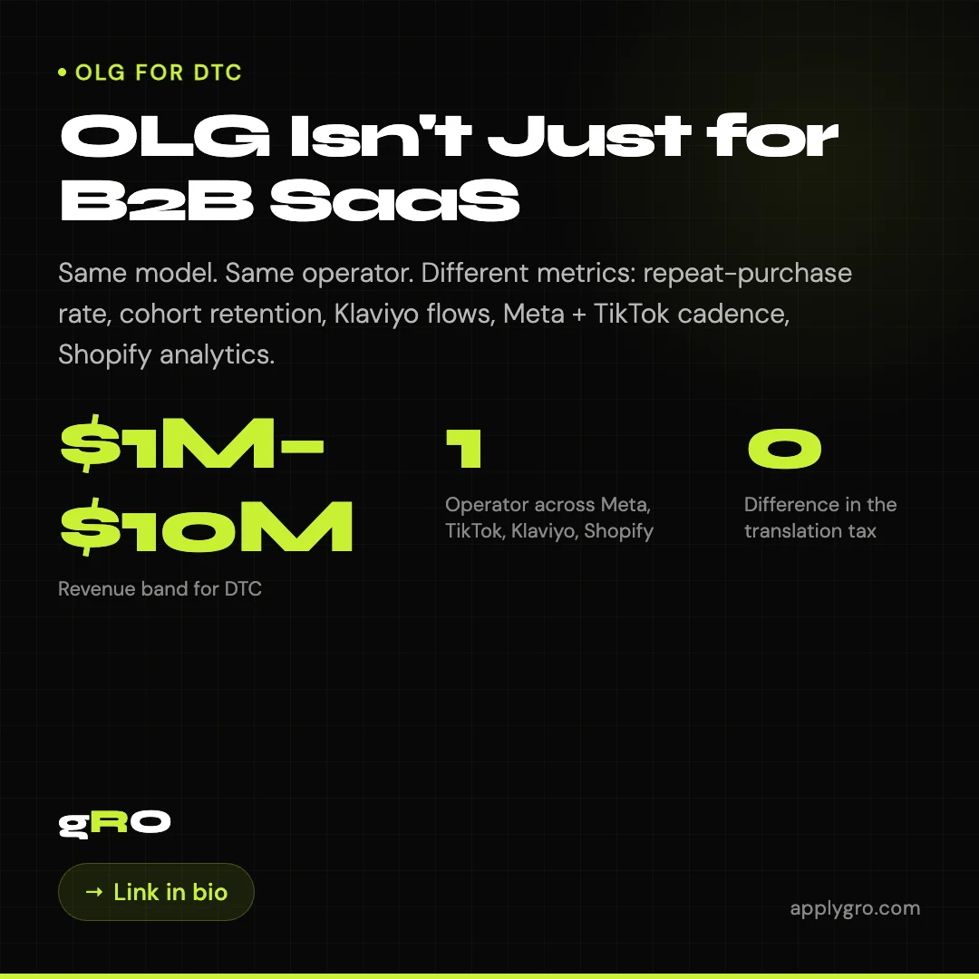 OLG Isn't Just for B2B SaaS.