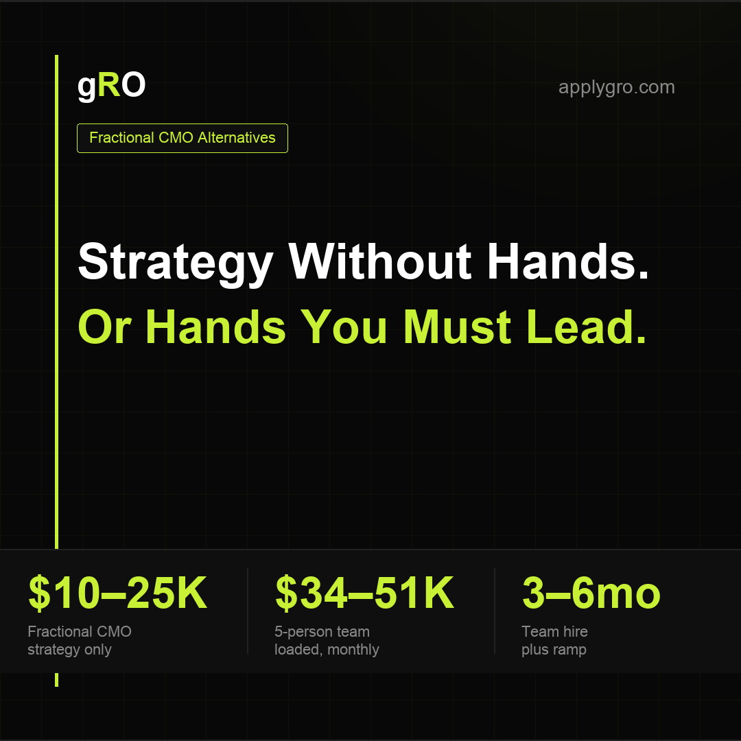Fractional CMO vs In-House Team: The Honest Comparison.