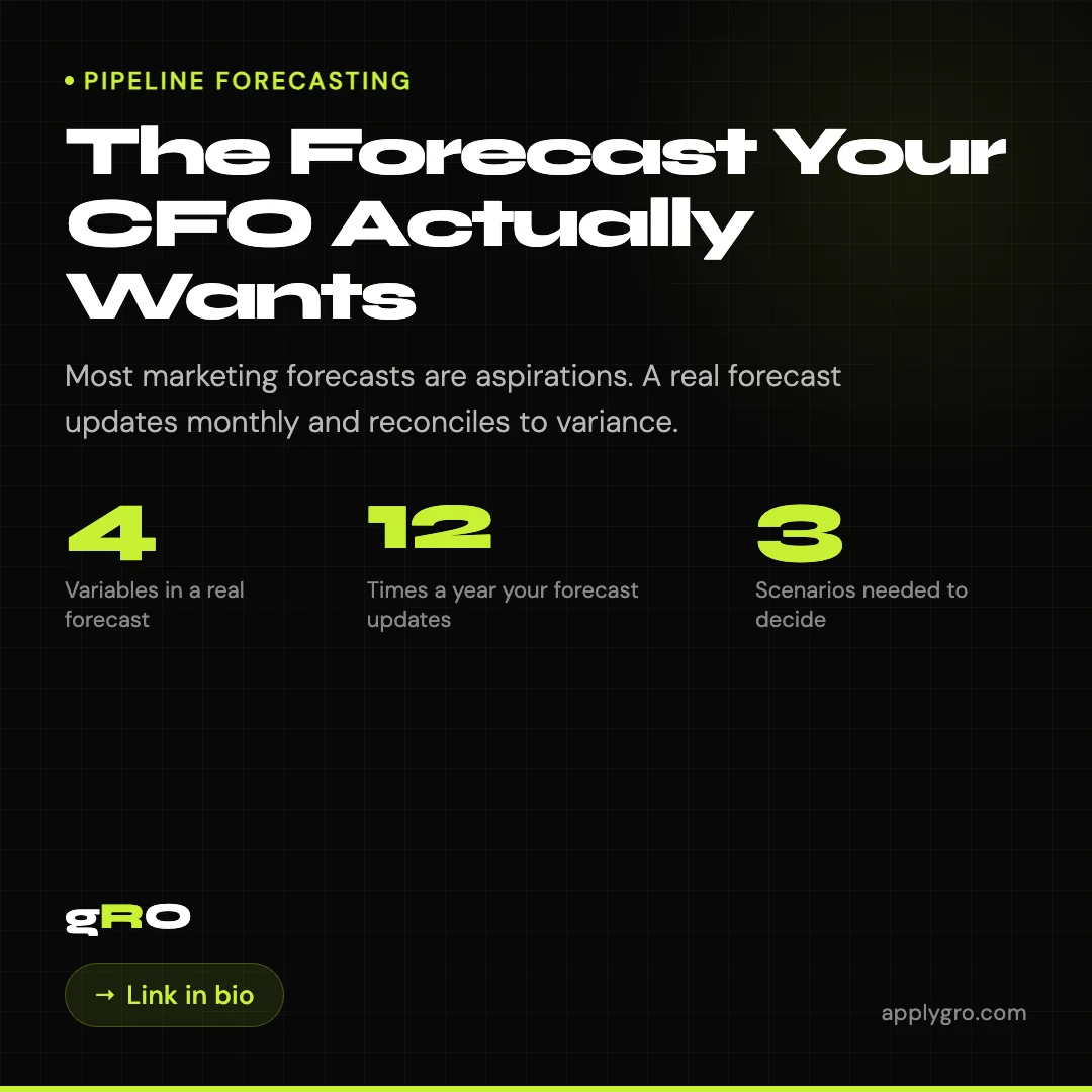 The Forecast Your CFO Actually Wants.